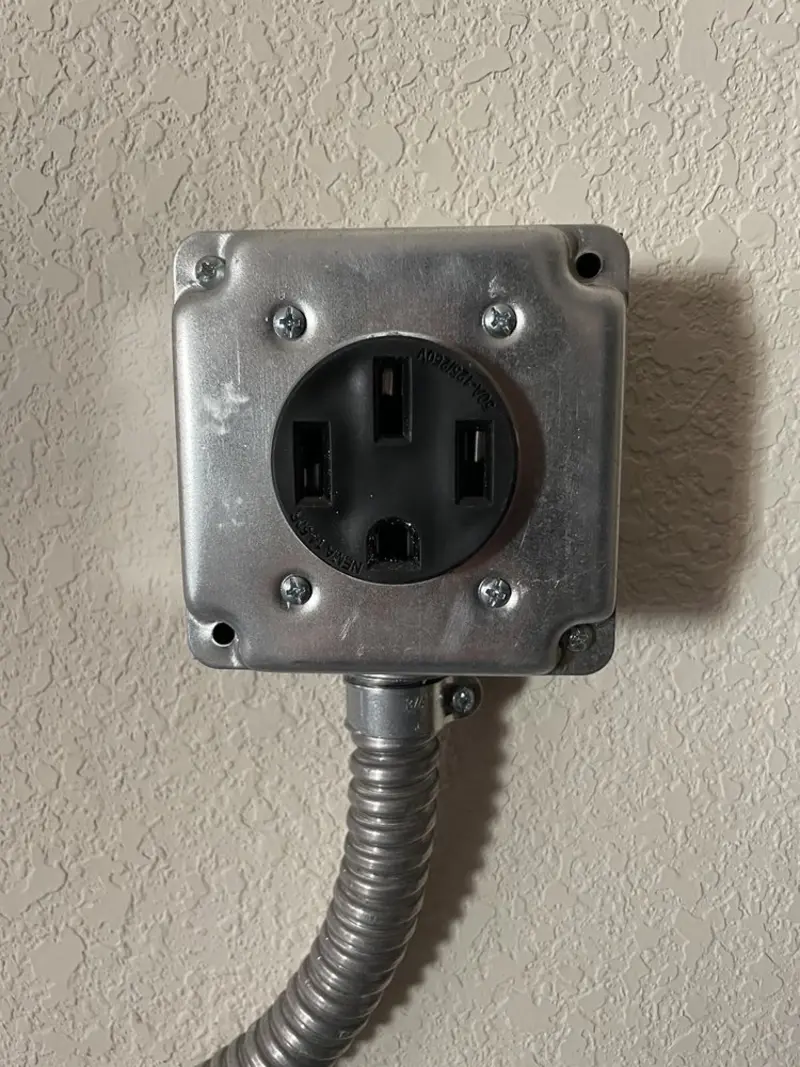 NEMA 14-50 outlet installed for Electrical Panel Upgrade in Manheim
